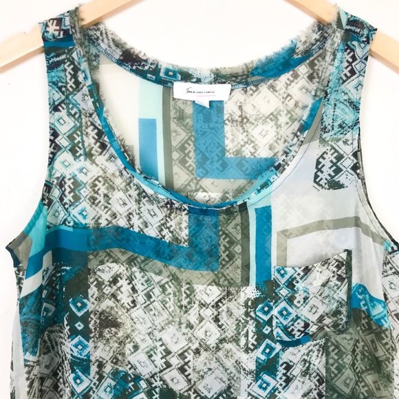 Vince Camuto scarf print tank - Picture 3 of 8